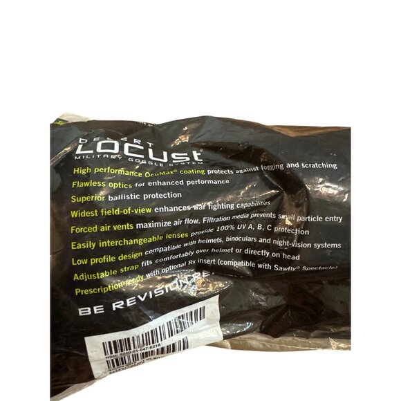 Revision Desert Locust Military Goggles Protective System Anti-Fog Ballistic Gra - Picture 6 of 8